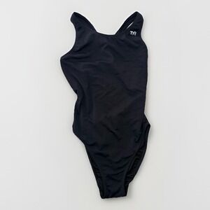 TYR Women's Durafast Elite Maxfit Swimsuit MDUR7A One-piece Swim Black Sz 38/XL